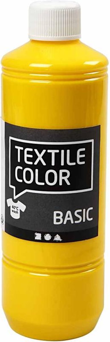 Textile Color Basic, primair geel, 500ml [HOB-34142]